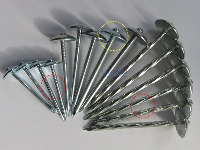 clavos para tejados con cabeza de paraguas