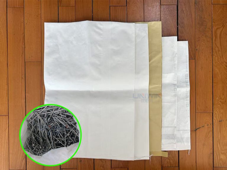 bolsa tejida para clavos
