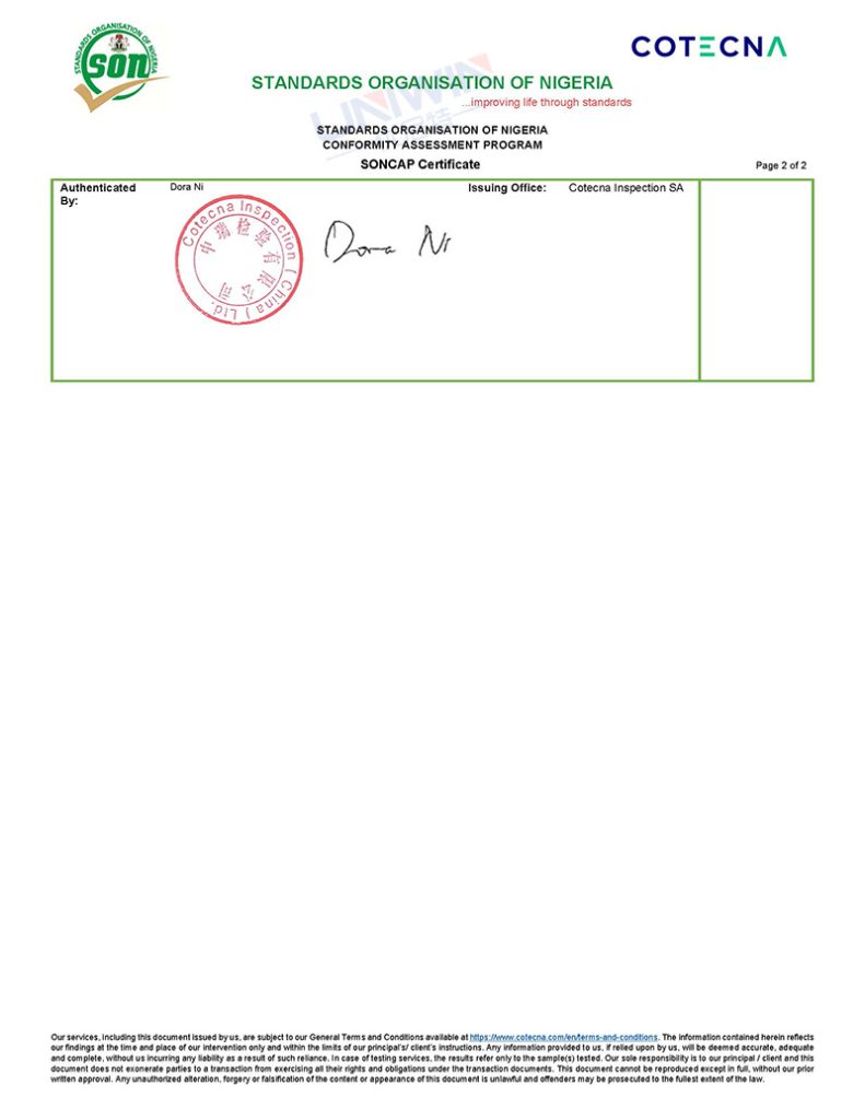 Firma y sello oficiales