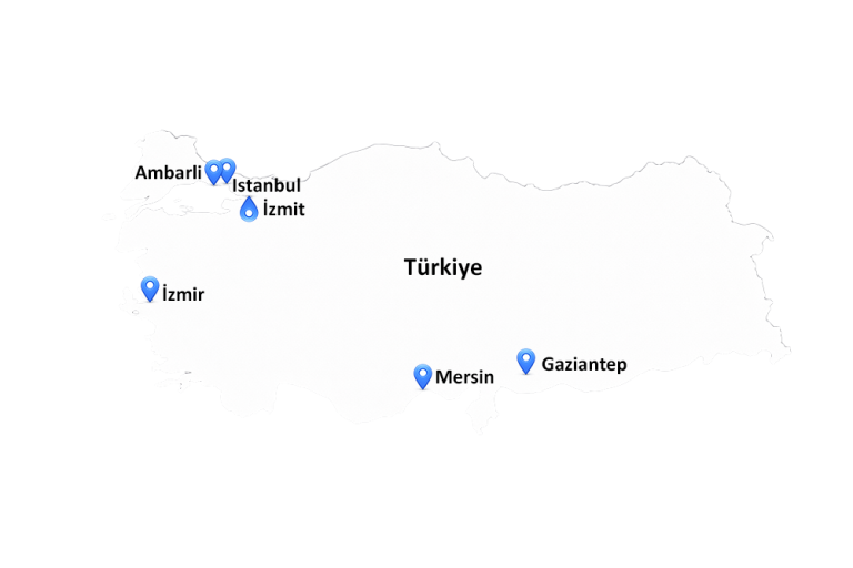 turquía mapa estambul destacado
